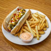 14. Seattle Hot Dog · Cream cheese, grilled onion, jalapeno.