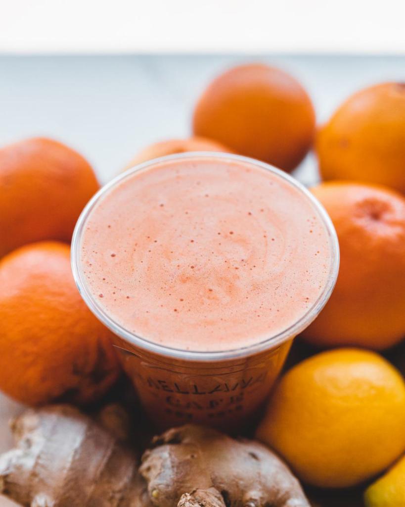 Immunity Booster Juice · Fresh squeezed grapefruits, oranges, lemons, and ginger.