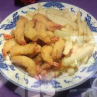 21 Pieces Shrimp in the Basket Dinner · 