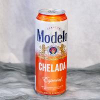Modelo Especial Chelada · Must be 21 to purchase. 24 oz. can. Modelo Chelada Especial Mexican Beer blends the classic ...