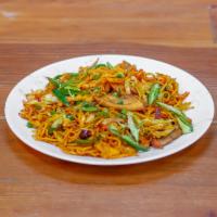 Spicy Mixed Schezwan Chowmein · Lactose Free. Chow Mein, eggs, chicken with flavors of sichuan pepper, garlic and seasonings.