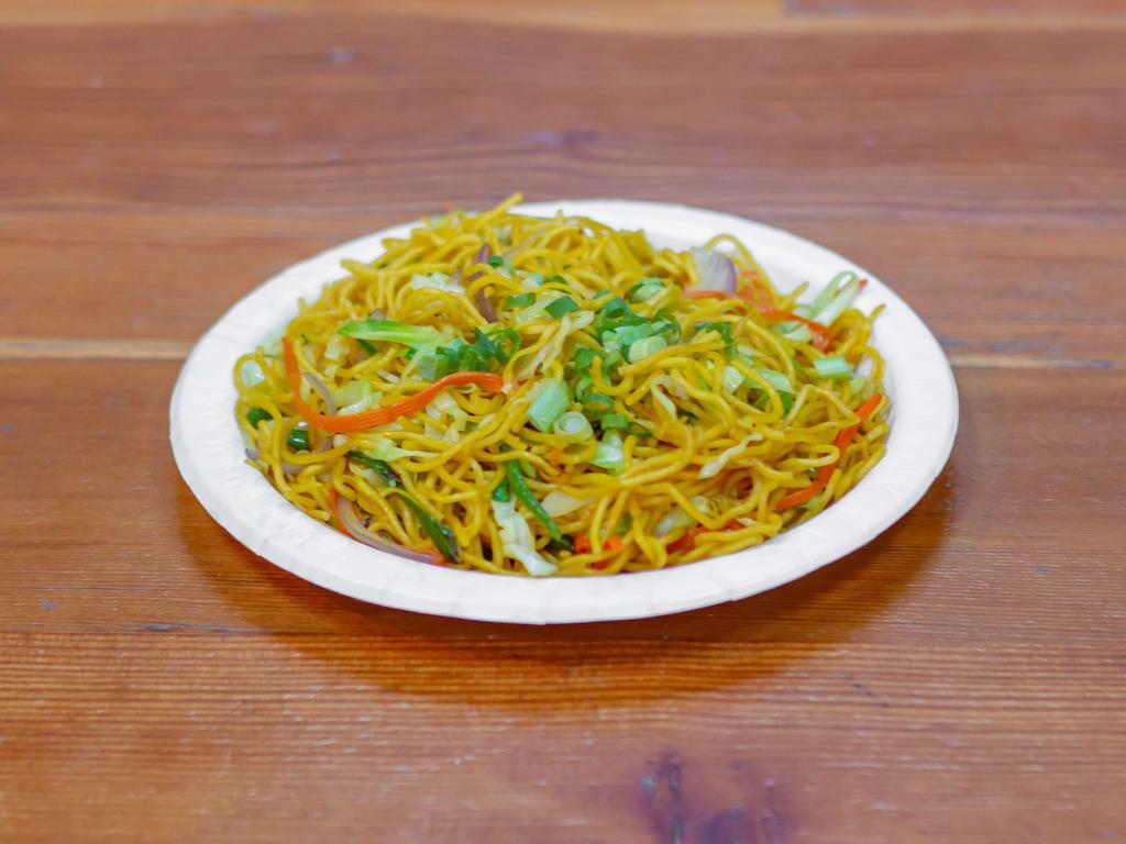 Veg Chowmein · Stir fried noodles with vegetables