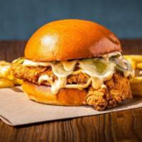 Spicy Fried Chicken · 6oz Fried Chicken Breast ,LoLa Spicy Sauce, Pickles, Lettuce