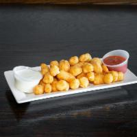 Cheese Curds · Regular or jalapeno cheese curds served with side of house-made ranch.