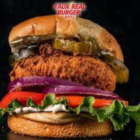 Fried Chikn Sandwiches · Crispy Fried Chikn + Toppings