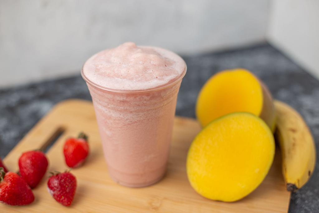 Kandy Krush · Strawberries, mangoes. soursop and  choice of protein (vegan or whey).