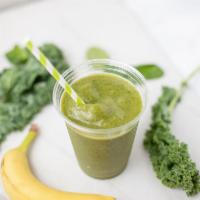 Calypso Blend · Bananas, mangoes, pineapple, spinach and kale.