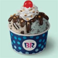 2 Scoop Sundae · Your choice of 2 pieces of 2.5 oz. scoops of ice cream topped with your choice of wet toppin...