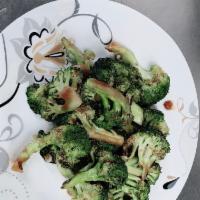 135. Broccoli with Garlic Sauce · Hot and spicy.