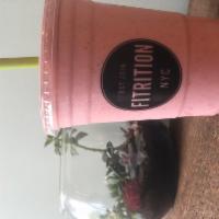 Pink Monkey · Made with banana, strawberry and vanilla whey protein