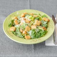 46. Caesar Salad · Romaine lettuce, croutons and grated Parmesan cheese.