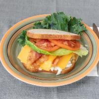 64. The Billy Jean Sandwich · Chicken salad, bacon, cheddar cheese, lettuce and tomato.
