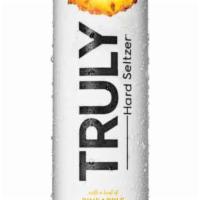 Truly Hard Seltzer Pineapple Spiked and Sparkling Water · Must be 21 to purchase. Tropical in a can, perfect for sipping in the sun.