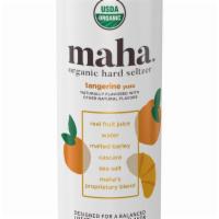 Maha Tangerine Yuzu - 1 Can 25 oz. · Must be 21 to purchase. Crisp, light and refreshing Organic Seltzer with a punch of citrus a...