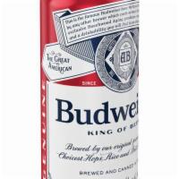 Budweiser 6 Pack  16 oz. · Must be 21 to purchase. Budweiser beer is a medium-bodied, American-style lager beer. Brewed...