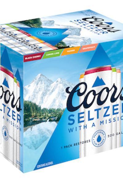 Coors Hard Seltzer Variety Pack ( 12 PK CANS ) · Must be 21 to purchase. Black cherry, mango, lemon lime and grapefruit. Crafted with alcohol from real cane sugar, these gluten free alcohol drinks contain a 4.5% ABV and 90 calories per serving. 