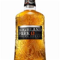 Highland Park 12 Year Old Single Malt Scotch Whisky · Must be 21 to purchase. 750 ML, Twelve years in casks, imbued with the North Sea, 12 Year Ol...