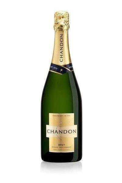 Chandon Brut Sparkling · Must be 21 to purchase. Chandon Brut Classic captures the expression of California’s vineyards. Its crisp and fresh flavor profile relies on a blend of the three traditional grape varietals used in Champagne — Chardonnay, Pinot Noir and Pinot Meunier — and adds a celebratory note to any occasion. 