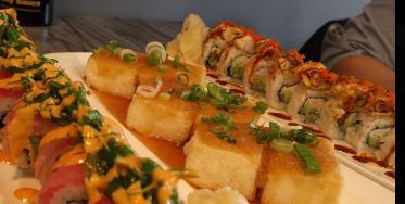 A4. Agedashi Tofu · Deep fried battered tofu with special soy-based sauce. Vegetarian.
