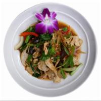 Ginger Lover A La Carte · Fresh ginger, bell peppers, and green onions mixed in our oriental sauce.