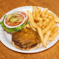 Build Your Own Burger & Fries · Choose Temperature:  Medium- Medium Well- Well Done
Choose Cheese:  American, Swiss, Pepper ...