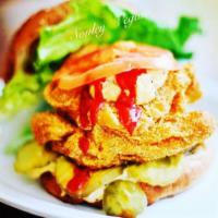 Original Southern Fried Tofu · Simple and Delicious Crispy crunchy tofu, onions, lettuce, tomatoes, pickles, ketchup and ou...
