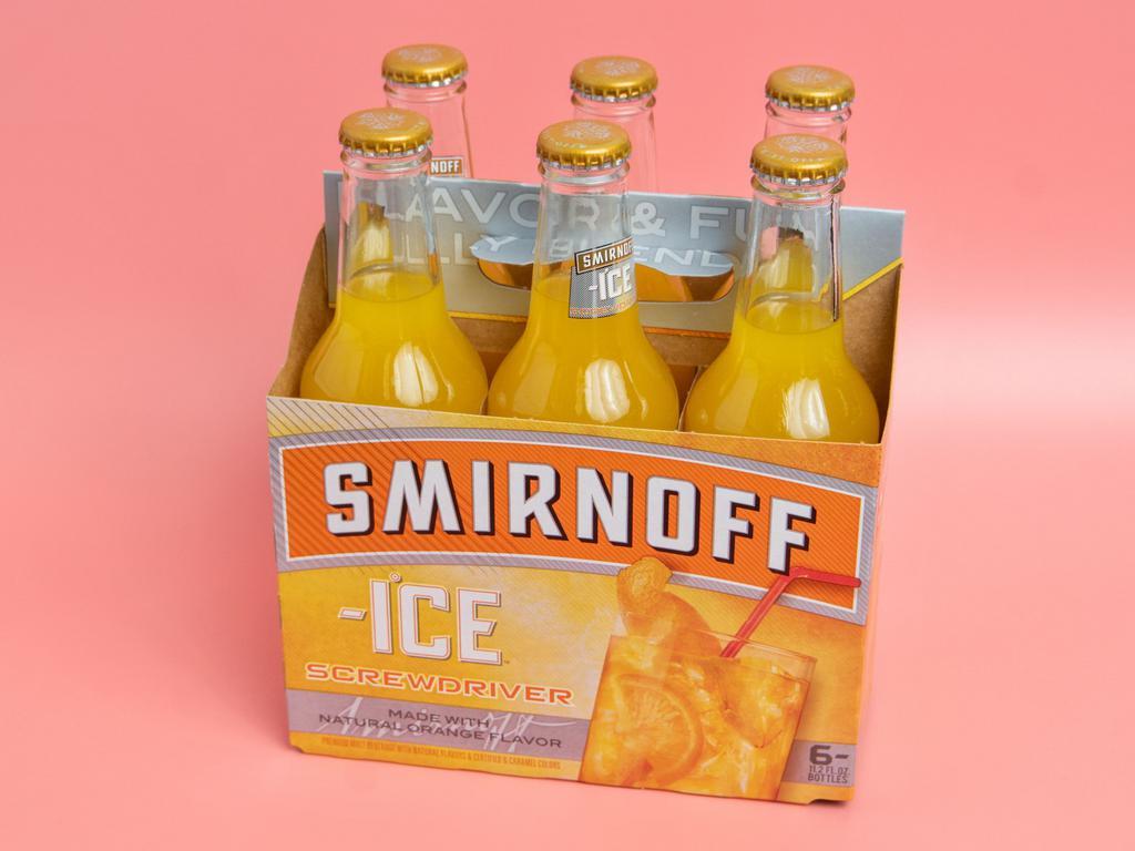 Smirnoff Ice Screwdriver · Refreshingly carbonated with a sweet and tangy orange flavor. Must be 21 to purchase.