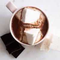 Gourmet Hot Chocolate · Rich dark cocoa steamed with milk and topped with a vanilla marshmallow.