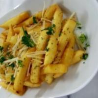 Mediterranean Fries · Served with oregano, rosemary and Parmesan cheese.