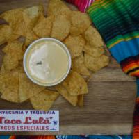 Chips and Home-made Queso · 