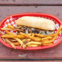 Fantastic Philly Sandwich · Grilled chicken or tender sirloin with onions and melted Swiss cheese.
