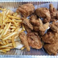 Chicken Dinner · 4 pieces.Served with Cole slaw, Fries & Bread. Plain, BBQ, Ranch, Sweet BBQ, or Hot availabl...
