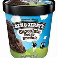 Ben and Jerry's Chocolate Fudge Brownie Pint · The fabulously fudgy brownies in this flavor come from New York’s Greyston Bakery, where pro...