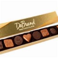 DeBrand Chocolate Classic Collection 8 Pieces · Our popular 8-piece assortment contains our most popular pieces including mocha cream, PBJ, ...