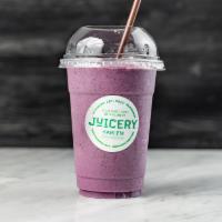 Power Berry Smoothie · Mixed berries, banana, chia seeds, vanilla yogurt, almond milk.