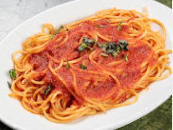 Spaghetti with Tomato Sauce · Pasta with a tomato based red sauce.