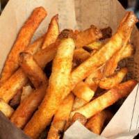 Seasoned French Fries · Seasoned with cajun seasoning