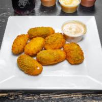 Jalapeno Poppers · Served with ranch dressing.