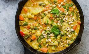 Vegetable Korma · Vegetarian. Freshly diced mixed vegetables cooked with cashew, coconut, and raisin creamy cu...