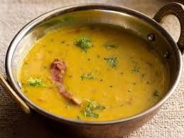  Daal-Palak (v) · Vegetarian. Yellow lentils  & curried spinach cooked with garlic, onions, tomatoes, and cumi...