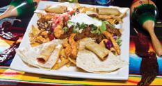 Potrillo Snack Platter · Steak, chicken or mix in a bed of fajita nachos with quesadillas and flour flautas. Served w...