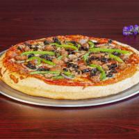 Gold Street Special Pizza · Starts with our famous dough with 5 toppings of your choice.