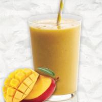 Mango Smoothie · Rich, sweet mango brightened with pineapple and banana.
