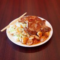 12. Pork Chop and Shrimp Teriyaki · 