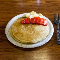 Pancakes with Fresh Fruit · Blueberry, strawberry or banana.