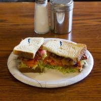 BLT Sandwich · Bacon, Lettuce, and Tomato on White Toast.