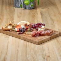Charcuterie and Cheese Board · Sliced meats and salami, artisan cheese, grain mustard, honeycomb, house jam, seasonal fruit...