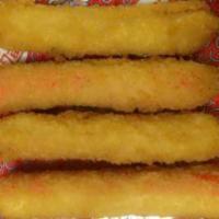 11. Fried Crab Sticks · Five pieces.