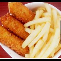 6 Pieces Mozzarella Sticks With Fries  · 6 Pieces mozzarella Sticks with fries. Choose your dressing. Free can soda or water 