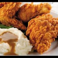 Fried Chicken With Mashed Potato Platter  · 4 Pieces fried chicken (leg,breast, thigh, wings) As Is. And mashed potatoes ( your choice o...